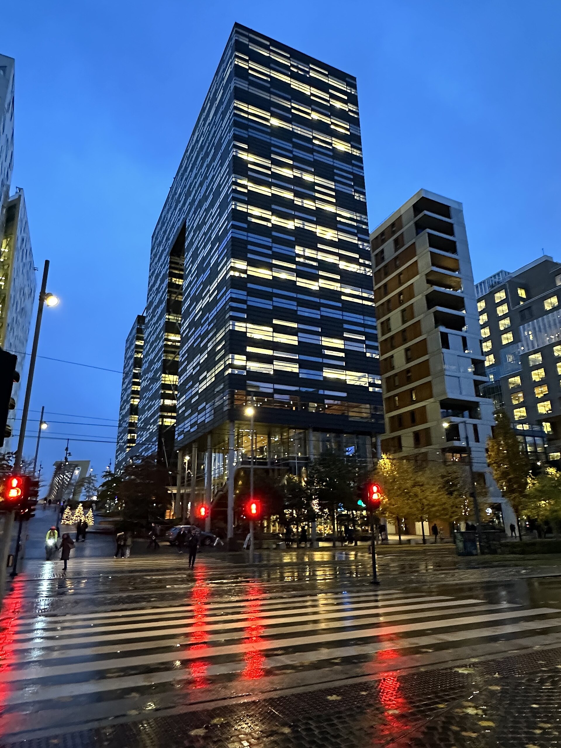 Oslo business district skyline